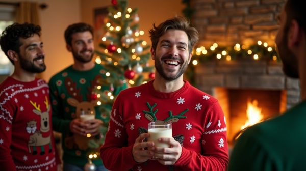 Embrace the fun with men's ugly Christmas sweaters
